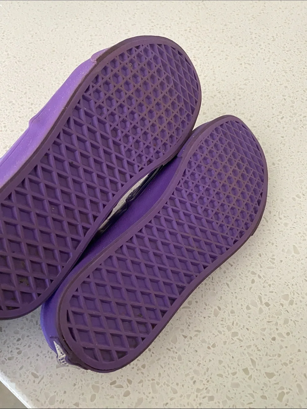 Vans Kids Checkerboard Low-Top Sneakers — Purple
